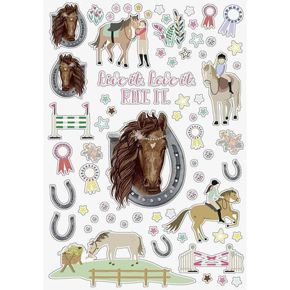 BRUNNEN Freundebuch Ponylove Pferde - Meine Freunde - mit Stickern Fans of Earth