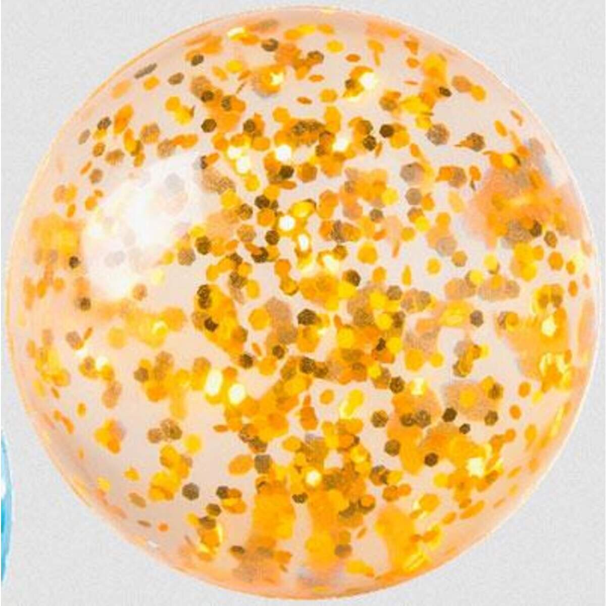 BRUNNEN Gummiball Flummi Glitter, sortiert: 1 Stück, 5-fach