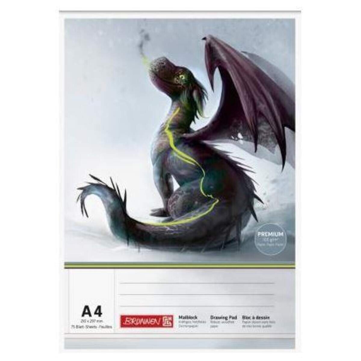 BRUNNEN Malblock Drache Drago, DIN A4