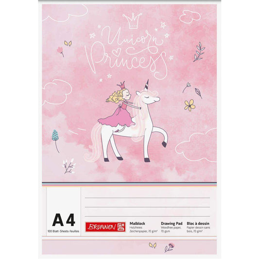 BRUNNEN Malblock Unicorn Princess A4