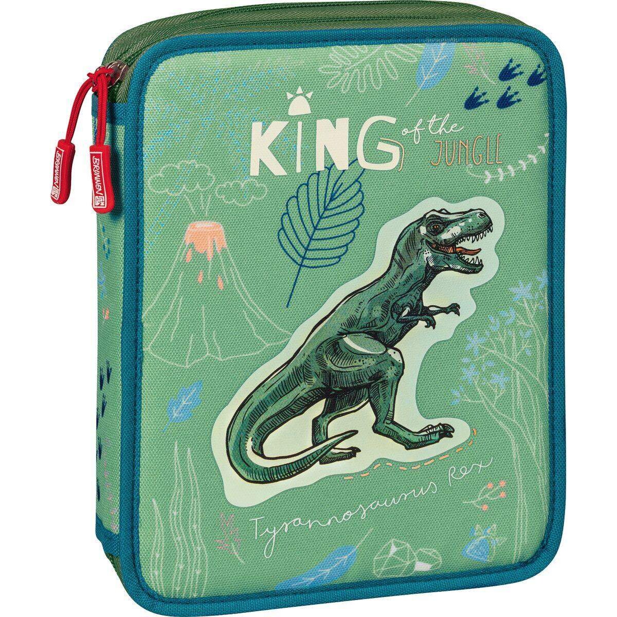 BRUNNEN Schüler-Etui XXL Dinosaurier, gefüllt
