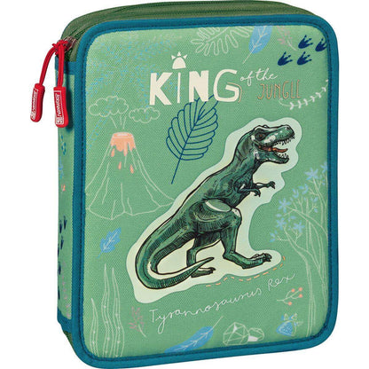 BRUNNEN Schüler-Etui XXL Dinosaurier, gefüllt