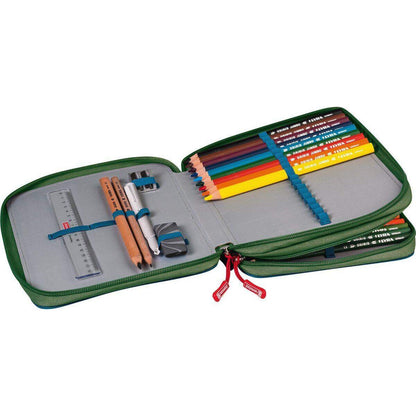 BRUNNEN Schüler-Etui XXL Dinosaurier, gefüllt