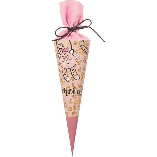 BRUNNEN Schultüte Sweet Wild Cat Höhe: 35 cm Ø 11 cm