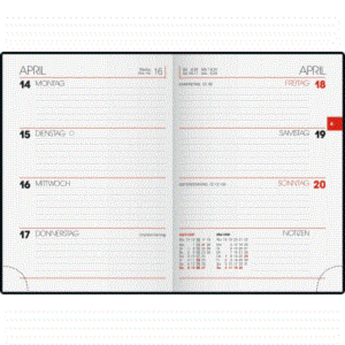 BRUNNEN Taschenkalender 731, Grafik-Einband Colours, 2021