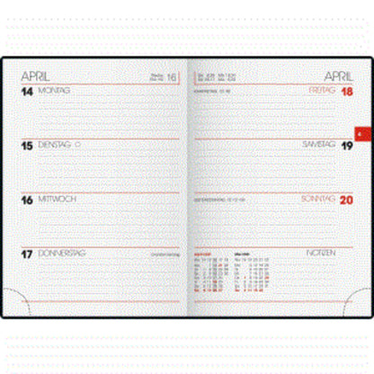 BRUNNEN Taschenkalender 731, Grafik-Einband Colours, 2021