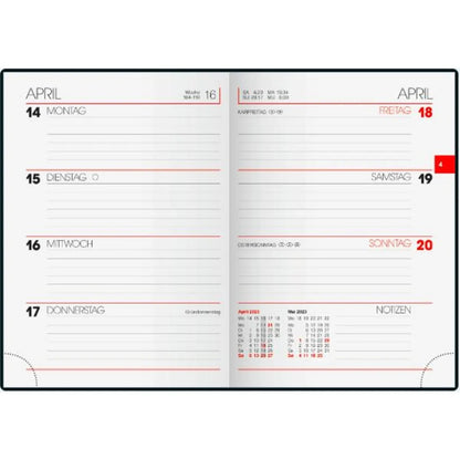 BRUNNEN Wochenkalender Taschenkalender Modell 731 2023 Blattgröße 10 x 14 cm
