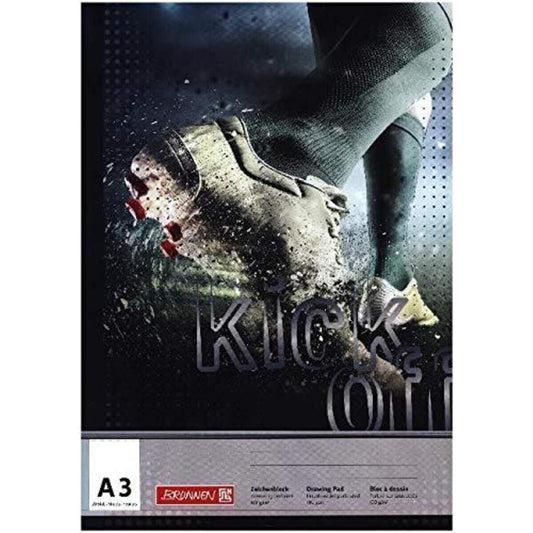 BRUNNEN Zeichenblock "Kick off" A3, 100g/m², 20 Blatt