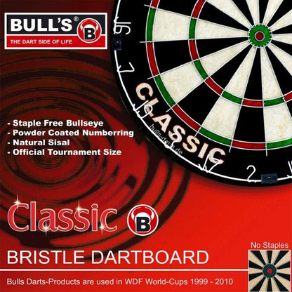 BULL'S Darts Classic Bristle Dart Board