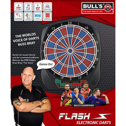 BULL'S Darts Flash RB Sound Elektronik Dartboard