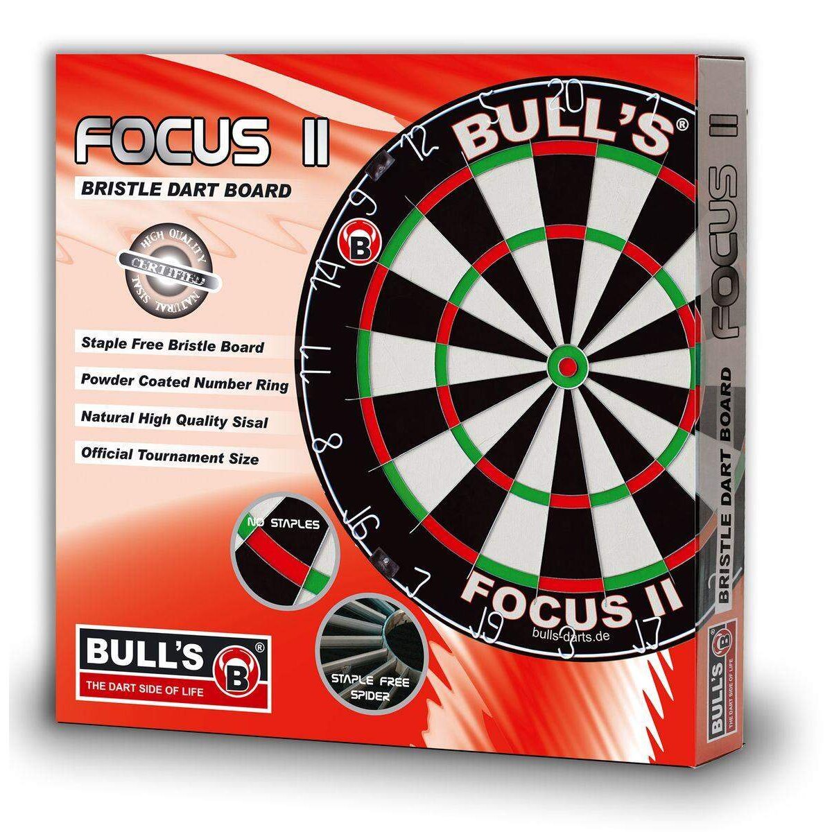BULL'S Darts Focus II Bristle Dart Board 45,5 cm