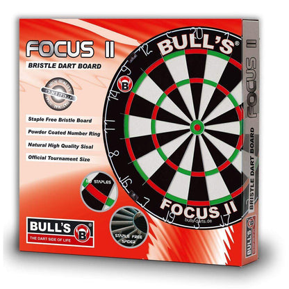 BULL'S Darts Focus II Bristle Dart Board 45,5 cm