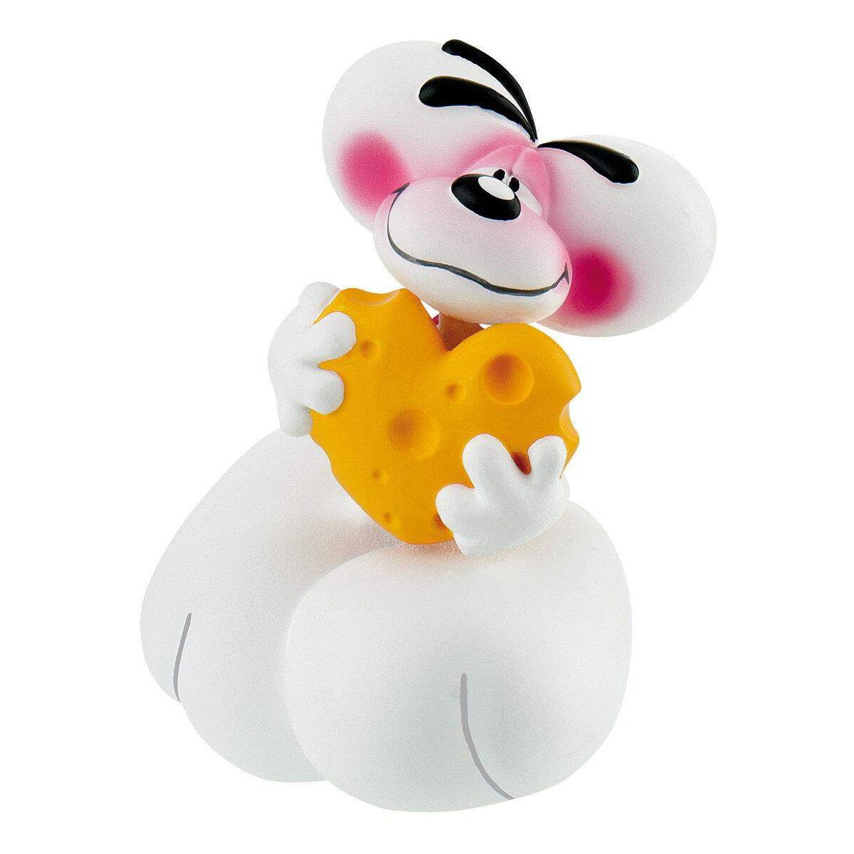 Bullyland 43471 Spielfigur Diddl Forever Diddl mit Käse, ca. 7 cm