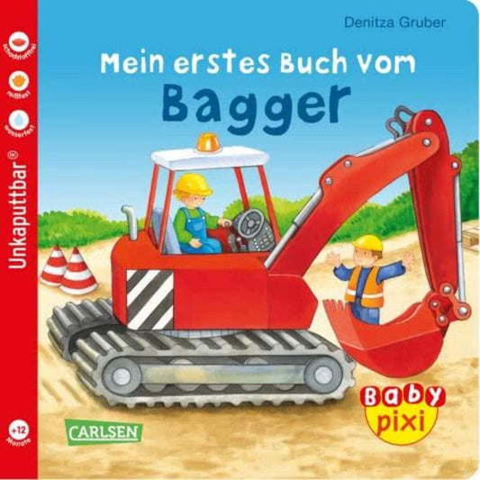 Carlsen Verlag Baby Pixi 60 - Mein erstes Buch vom Bagger