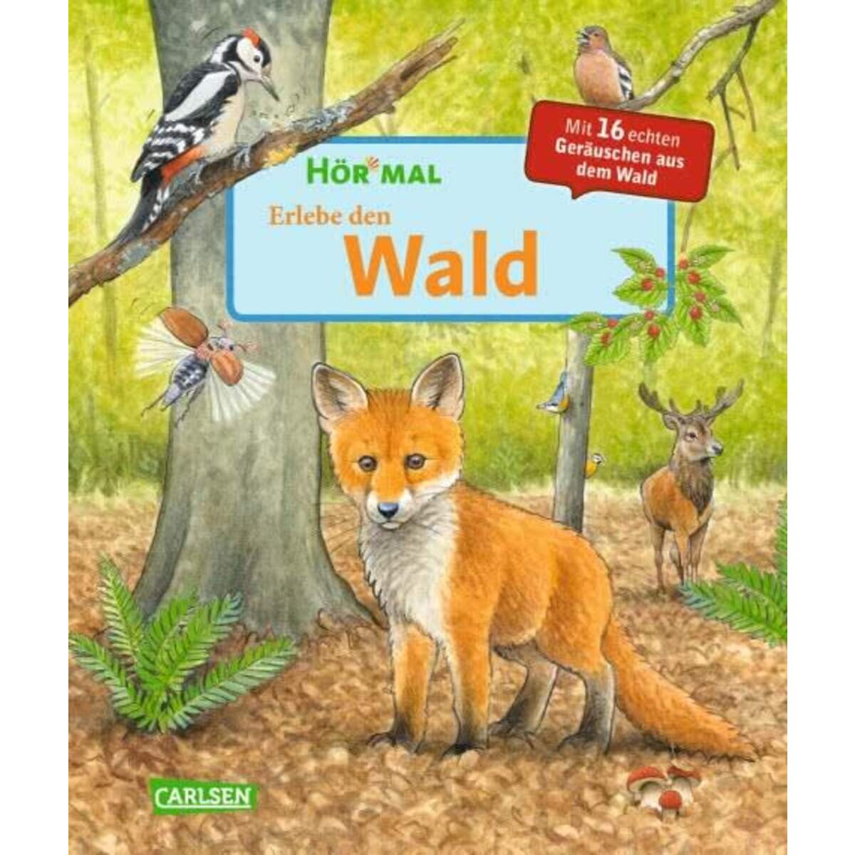 Carlsen Verlag Hör mal - Erlebe den Wald, Soundbuch