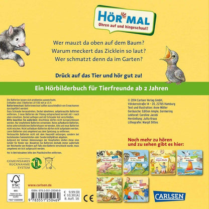Carlsen Verlag Hör mal - Die Tierkinder, Soundbuch