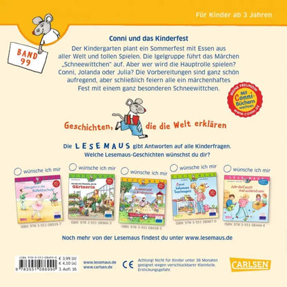 Carlsen Verlag LESEMAUS 99: Conni und das Kinderfest