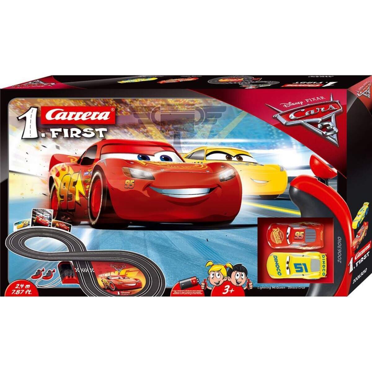 Carrera First Rennbahn-Set Disney Pixar Cars 3