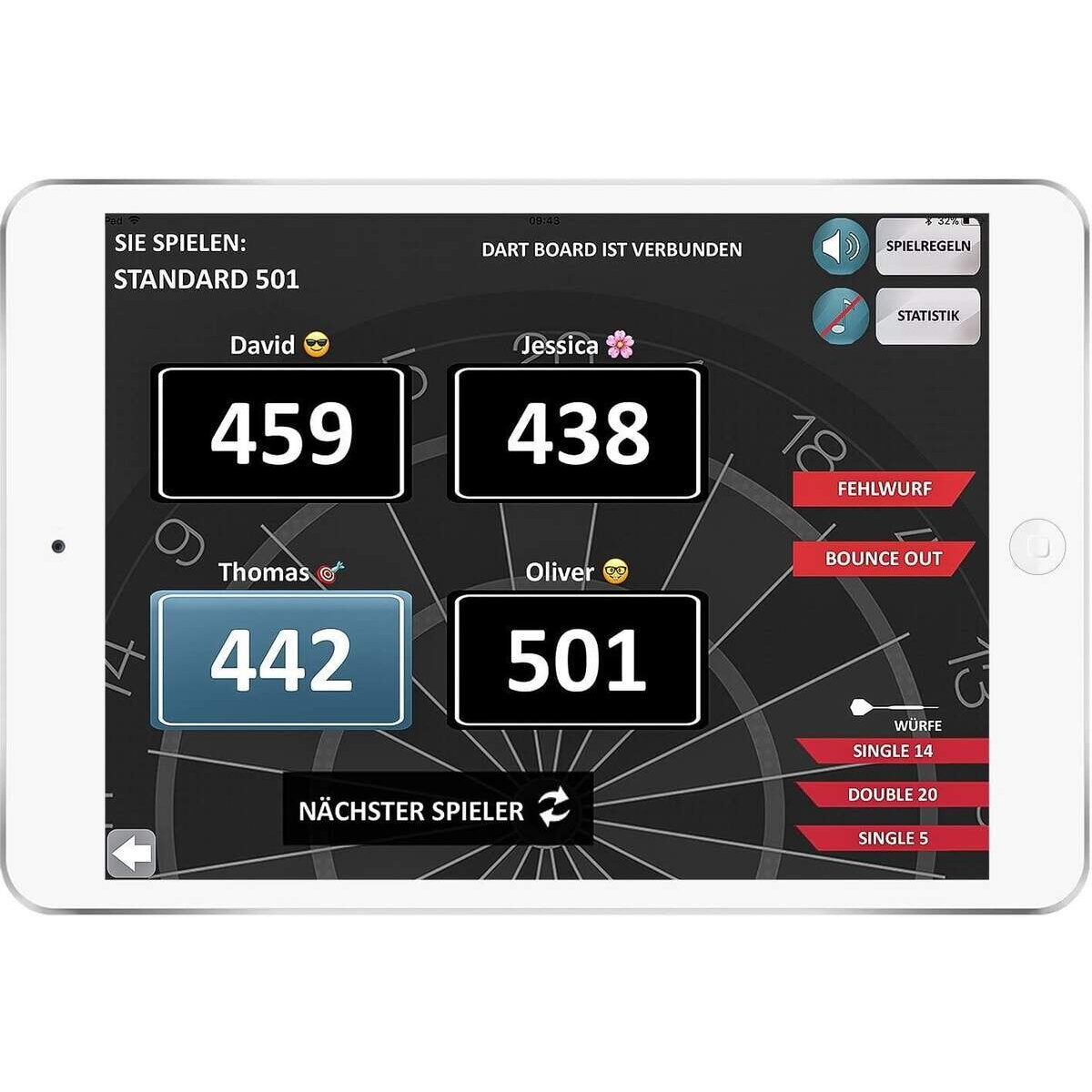 Carromco Elektronik APP Dartboard Turbo Charger