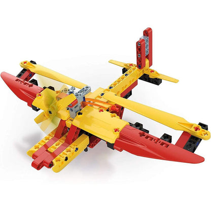 Clementoni Construction Challenge - Wasserflugzeug + Hydro-Rennboot
