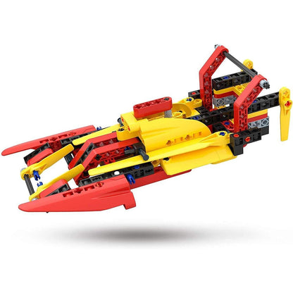 Clementoni Construction Challenge - Wasserflugzeug + Hydro-Rennboot