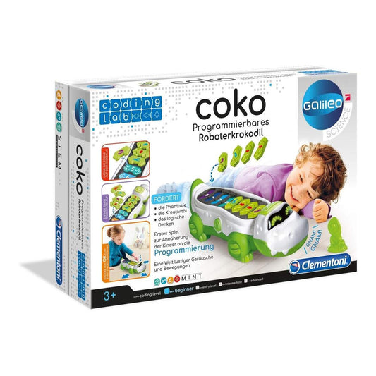 Clementoni Galileo Coding Lab Coco programmierbares Roboter-Krokodil
