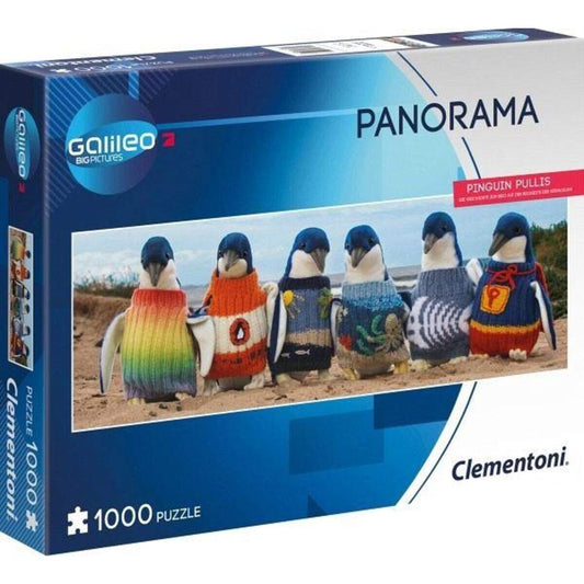 Clementoni Panorama Puzzle Galileo Big Pictures Piguin Pullis, 1000 Teile
