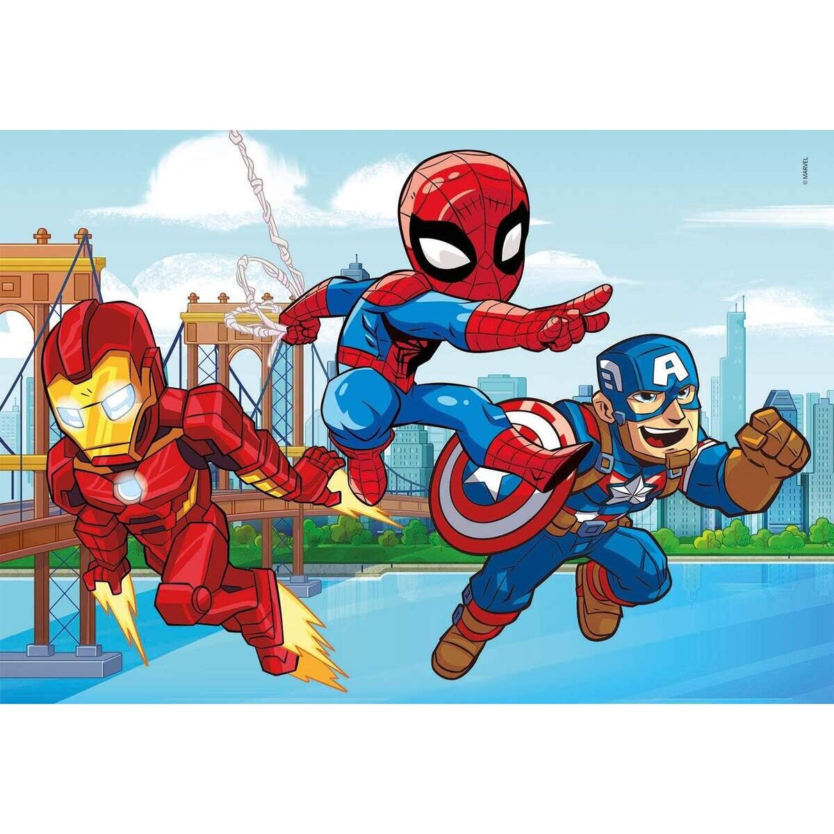 Clementoni Play for Future - Marvel Superhero, 3 x 48 Teile