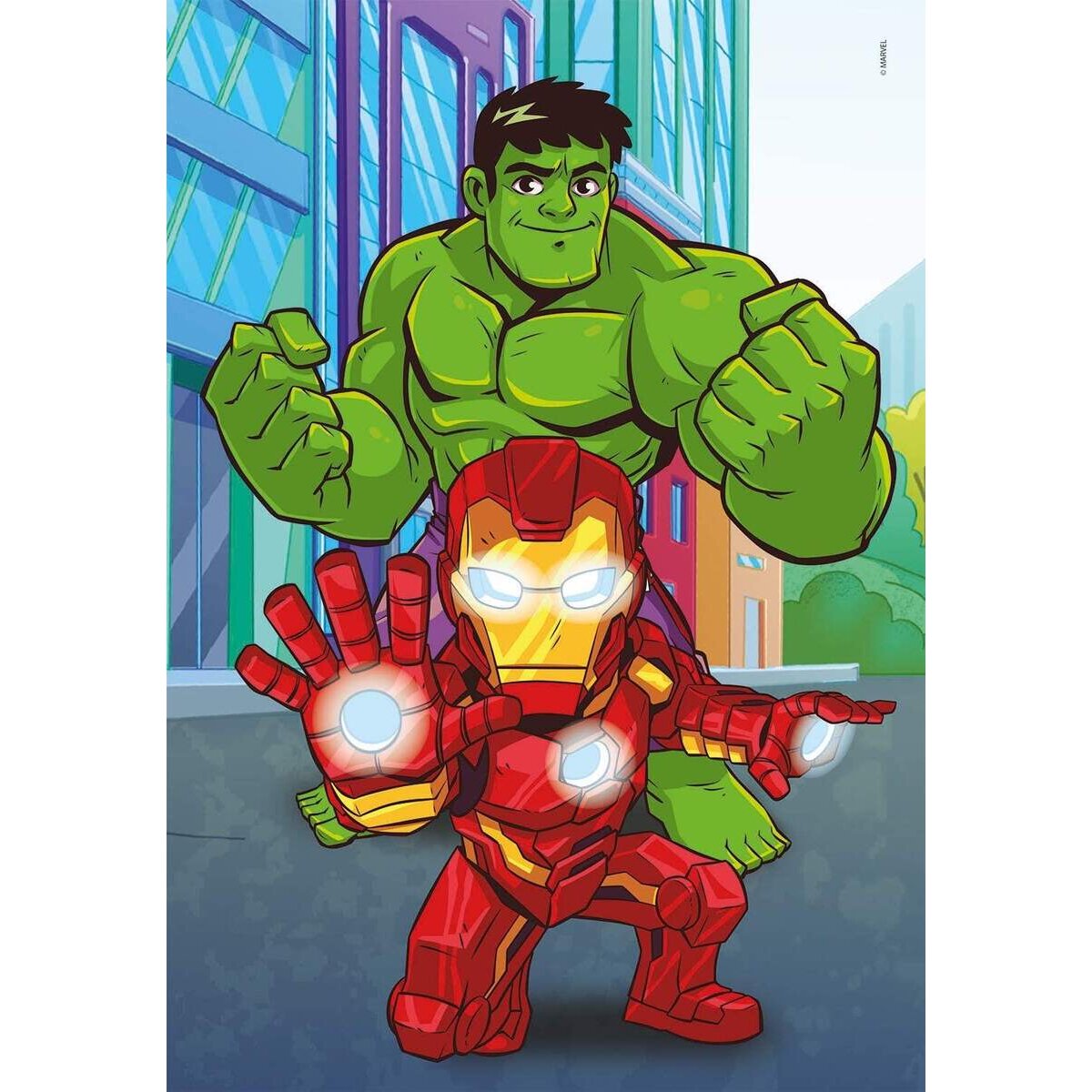 Clementoni Play for Future - Marvel Superhero, 3 x 48 Teile
