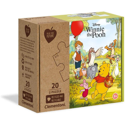 Clementoni Play for Future - Winie the Pooh, 2 x 20 Teile