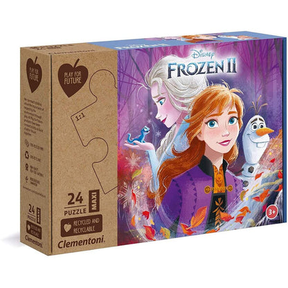 Clementoni Play for Future Maxi Puzzle - Frozen 2, 24 Teile