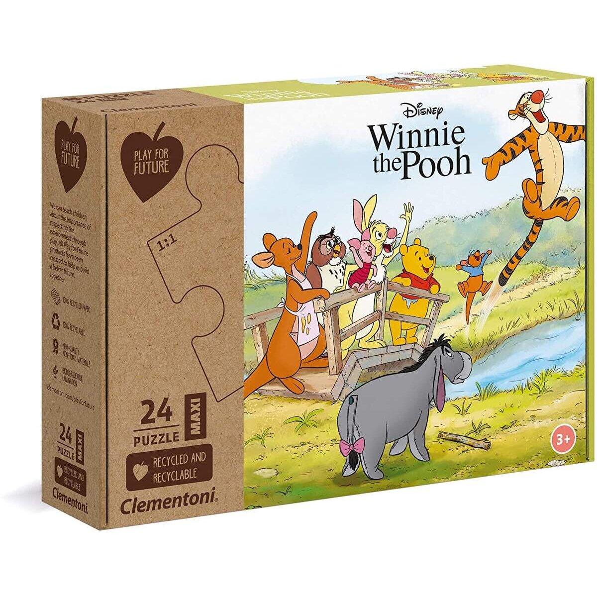 Clementoni Play for Future Maxi Puzzle - Winnie the Pooh, 24 Teile