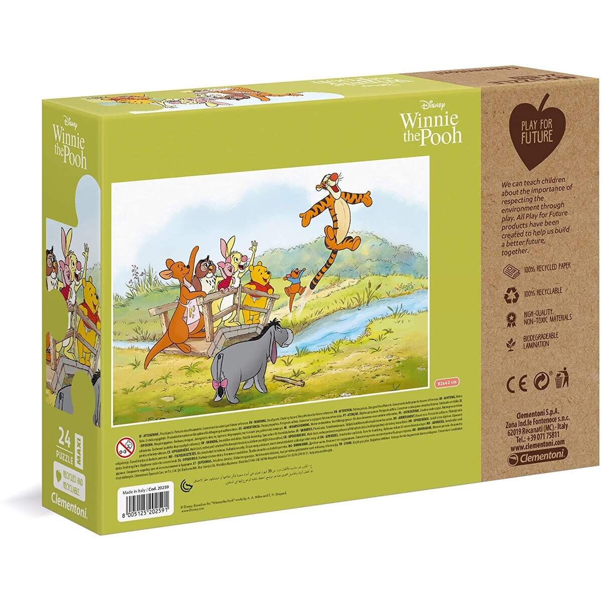 Clementoni Play for Future Maxi Puzzle - Winnie the Pooh, 24 Teile
