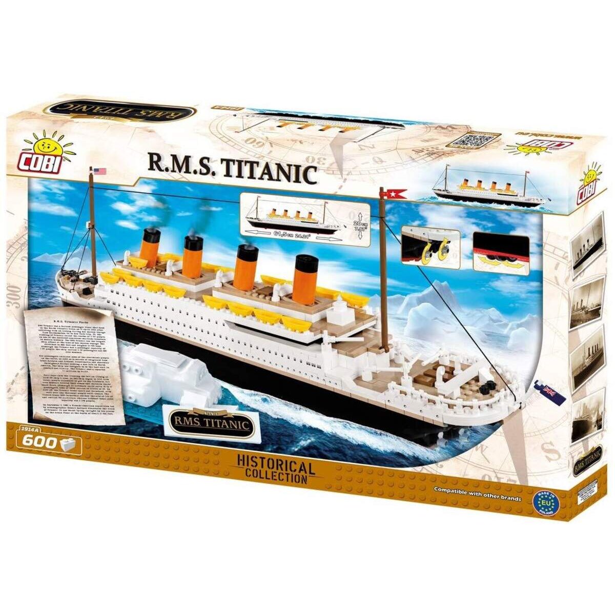 Cobi 1914A Historical Collection R.M.S. Titanic, 600 Teile