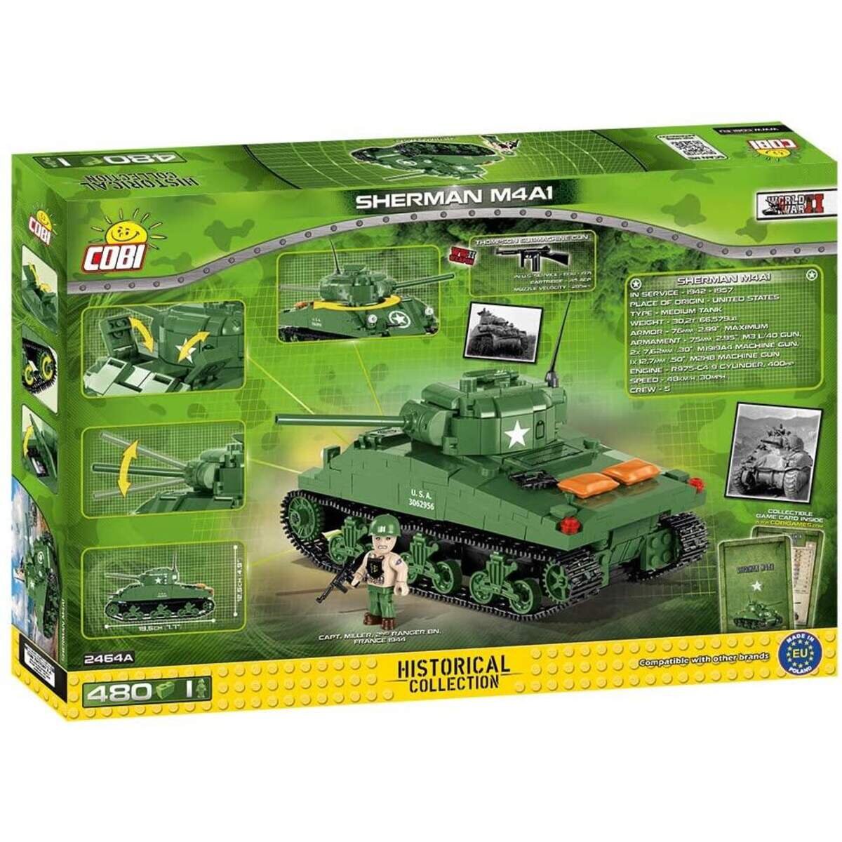 Cobi 2464A Historical Collection US_Panzer Sherman M4A1