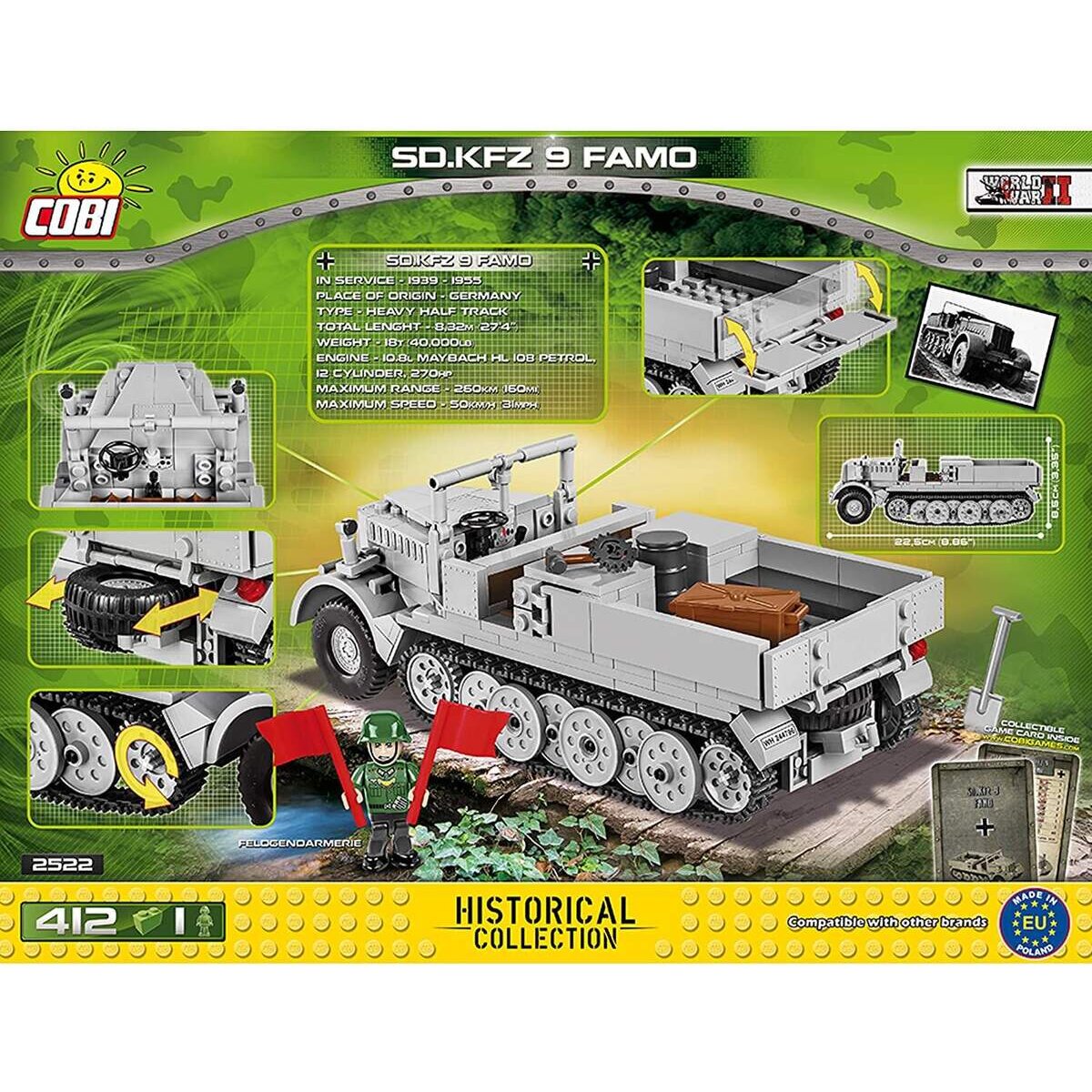 Cobi 2522 Historical Collection SD.KFZ 9 Famo