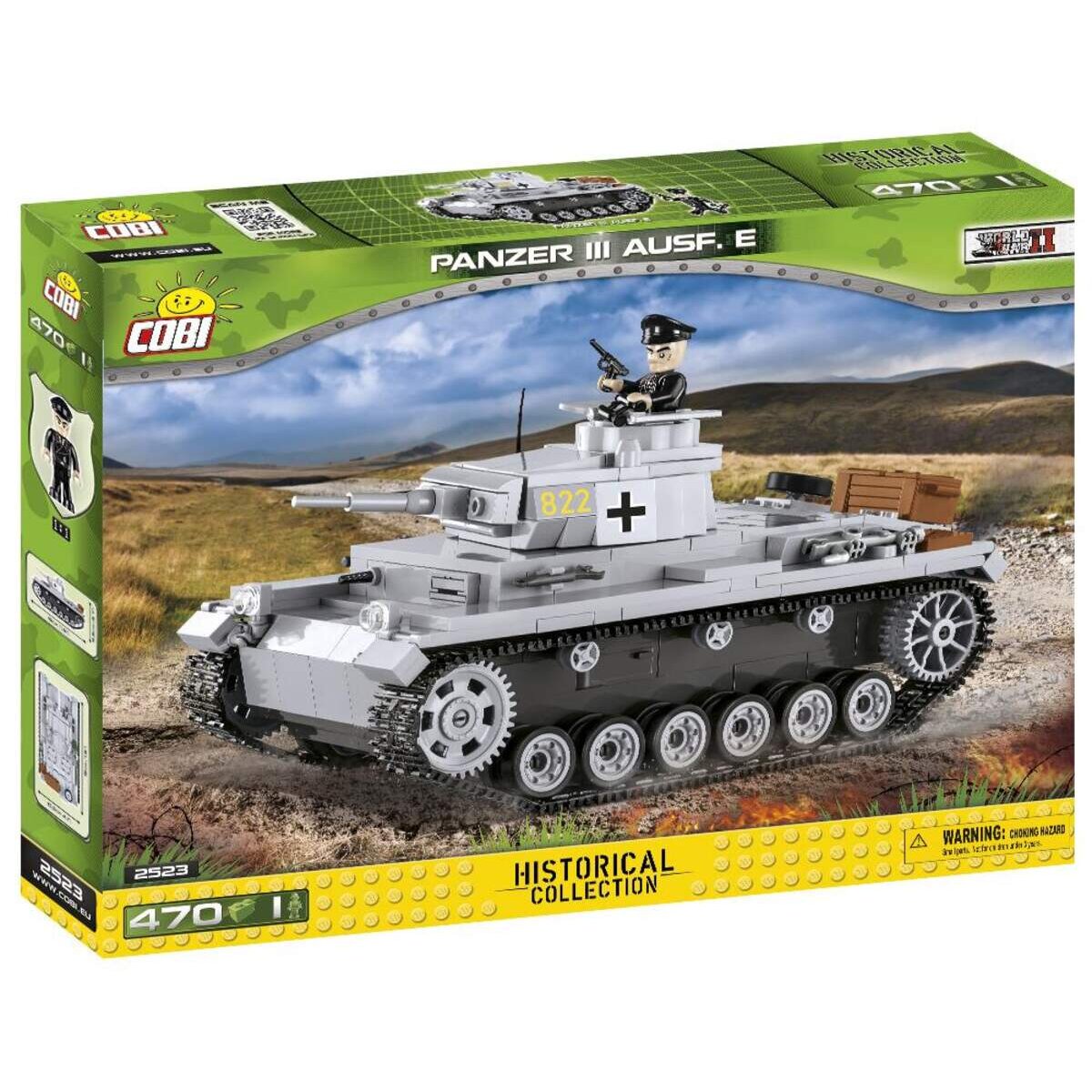 Cobi 2523 Bausatz Panzer III Ausführung E 475 Steine