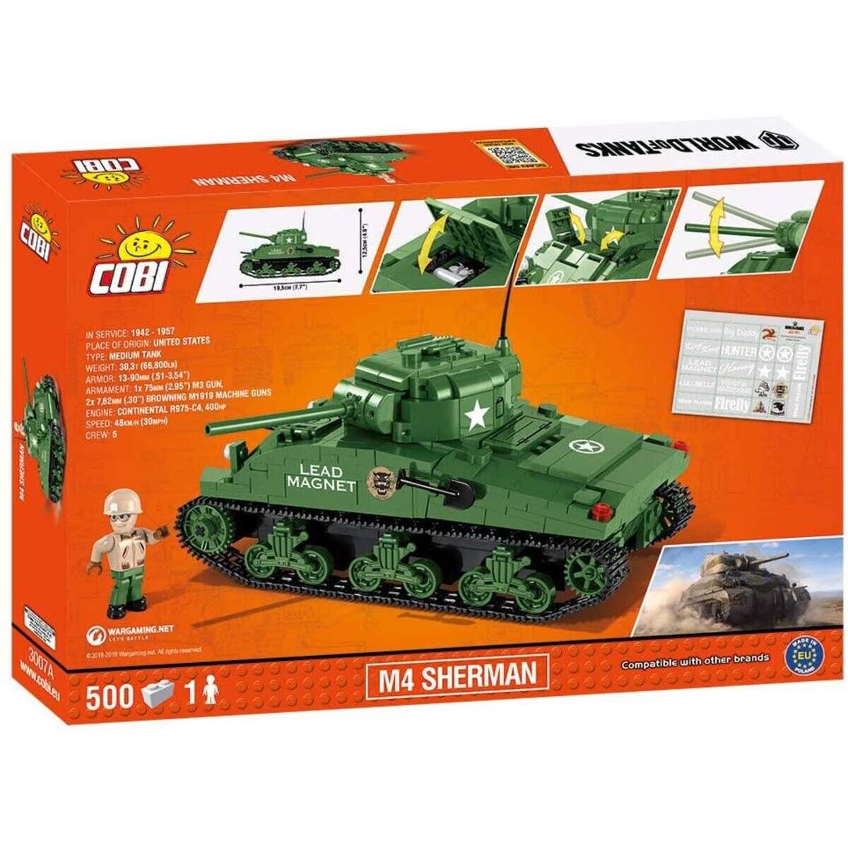 Cobi 3007A World of Tanks Panzer M4 Shermann