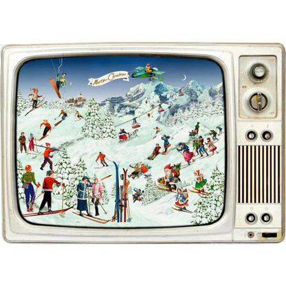 Coppenrath Advents-Retro-TV, Wand-Adventskalender A3-Format