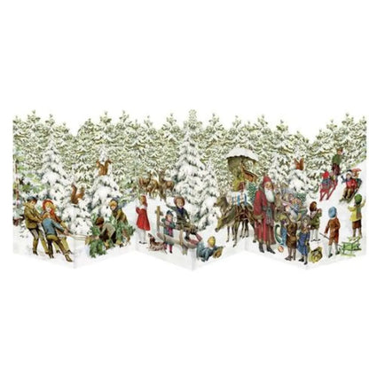 Coppenrath Mini-Adventskalender Nostalgische Leporello-Karten, sortiert