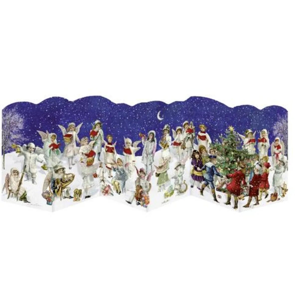 Coppenrath Mini-Adventskalender Nostalgische Leporello-Karten, sortiert