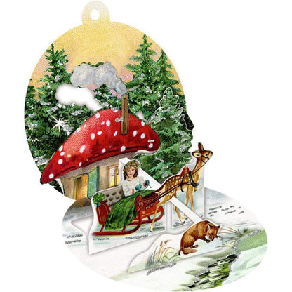 Coppenrath Nostalgie Geschenkanhänger Pop-up mit Kuvert, sortiert