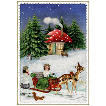 Coppenrath Nostalgische Adventspost, Mini-Adventskalender-Sortiment
