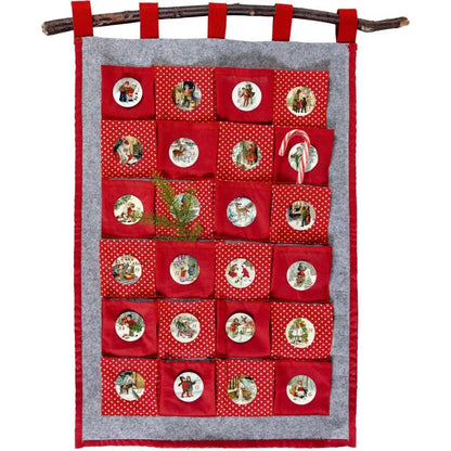 Coppenrath Nostalgische Adventszeit, Stoff-Adventskalender zum Befüllen
