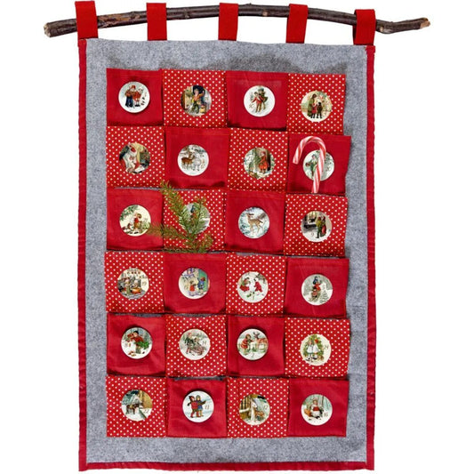 Coppenrath Nostalgische Adventszeit, Stoff-Adventskalender zum Befüllen
