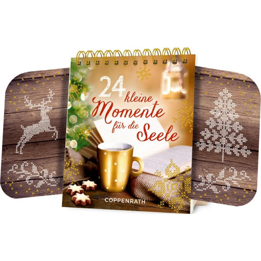 Coppenrath Verlag 24 kleine Momente für die Seele, Tisch-Adventskalender