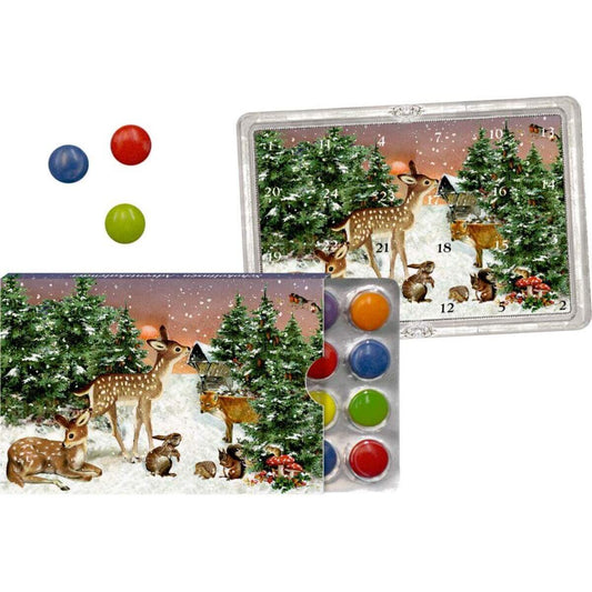 Coppenrath Verlag 24 Süße Momente im Advent, sort. Schokolinsen-Adventsk. Behr