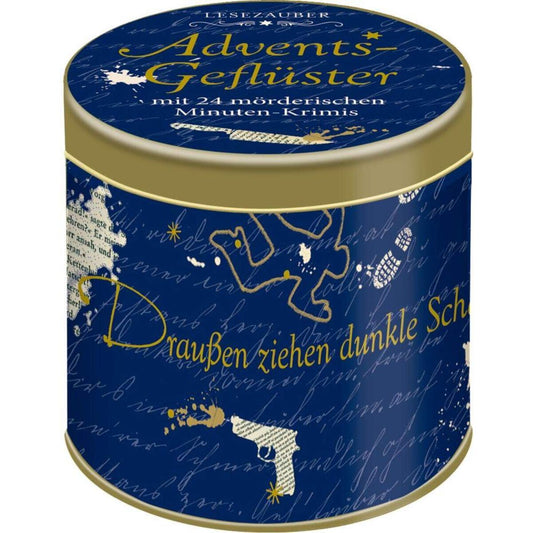 Coppenrath Verlag Adventsgeflüster - Mit 24 mörder. Krimis, Adv.-Sprüchedose