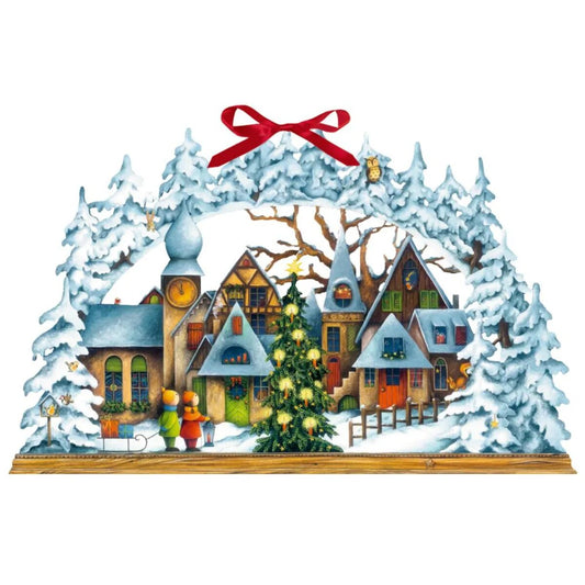 Coppenrath Verlag Adventskalender Lichterbogen Weihnachtsdorf