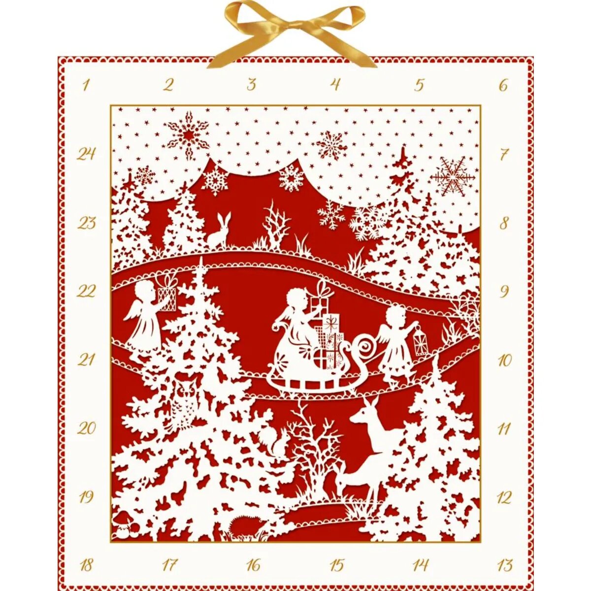 Coppenrath Verlag Adventskalender Weihnachtlicher Scherenschnitt